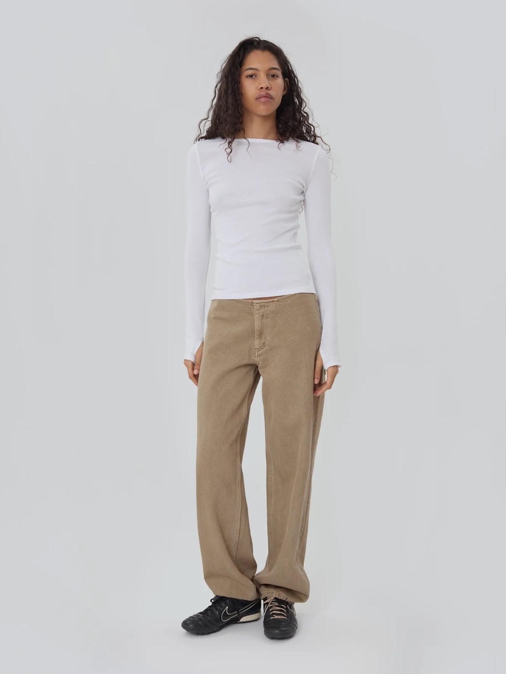 ♡ Pwest Still Here Sport Jeans Dupe Wide Leg Low Rise Adjustable Jeans